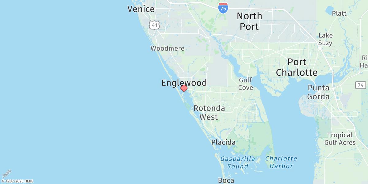 Map of Englewood, Lemon Bay