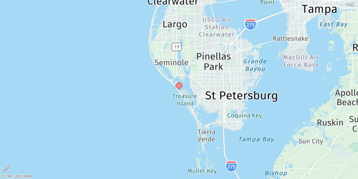 Map of Johns Pass