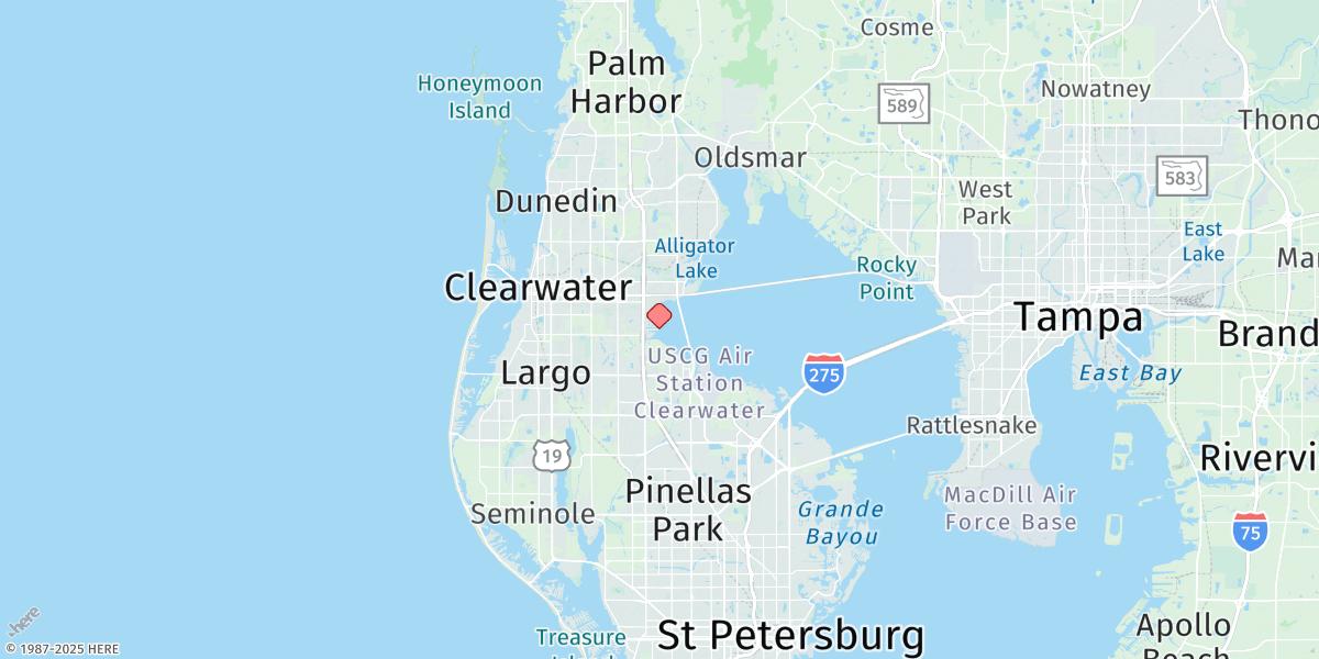 Map of Bay Aristocrat Village, Old Tampa Bay