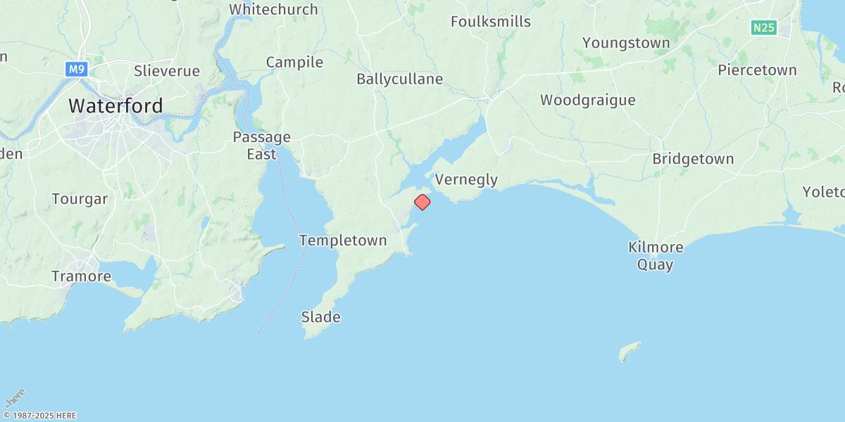 Map of Fethard-on-sea