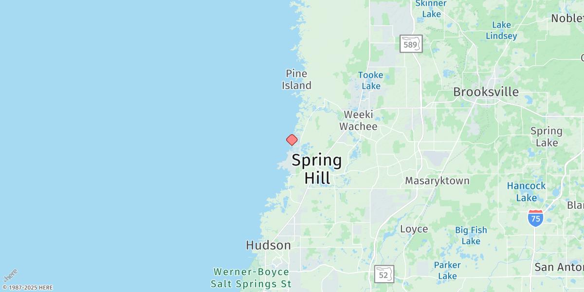Map of Hernando Beach, Rocky Creek, Little Pine I. Bay