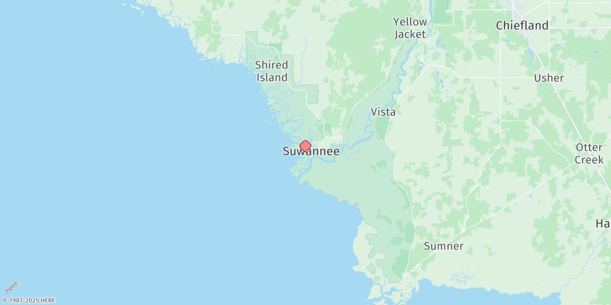 Map of Suwannee, Salt Creek