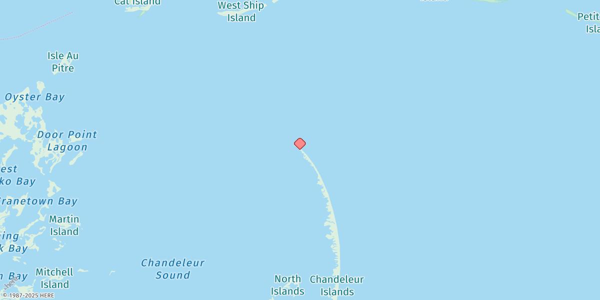 Map of Chandeleur Light
