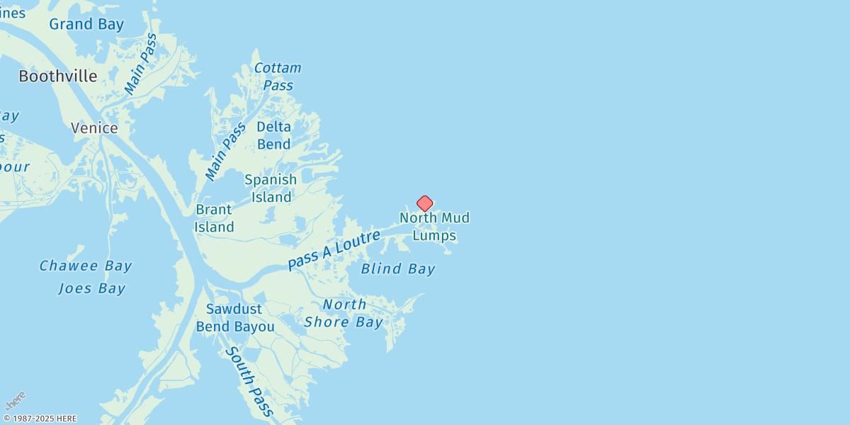 Map of North Pass, Pass A Loutre