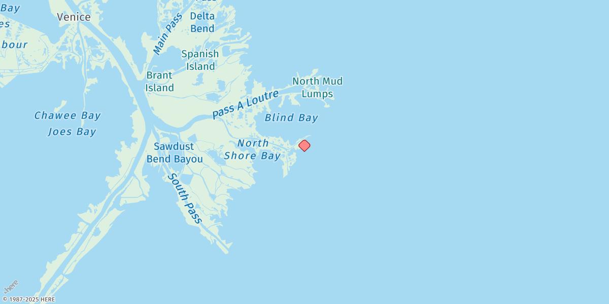Map of Southeast Pass
