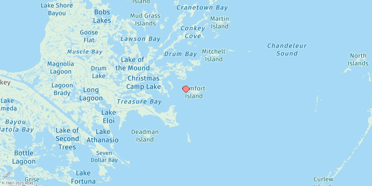 Map of Comfort Island