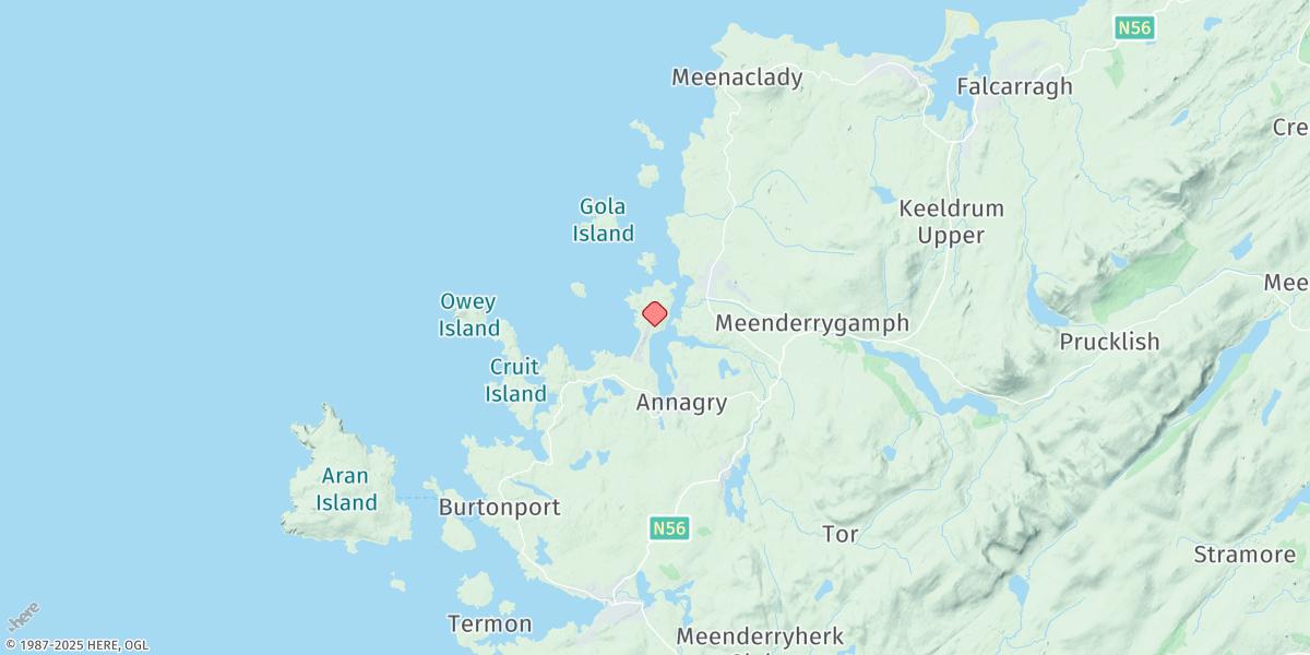 Map of Gweedore Harbour