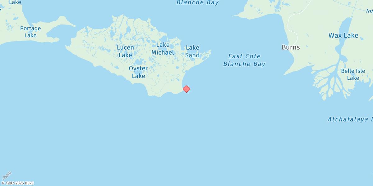 Map of South Point, Marsh Island
