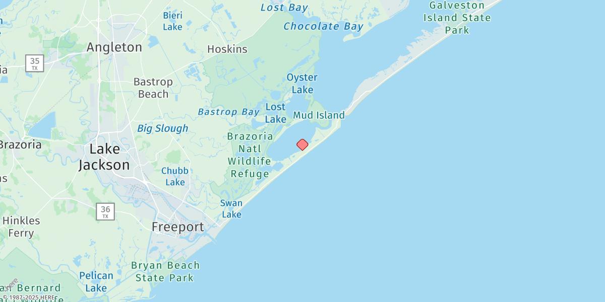 Map of Christmas Bay