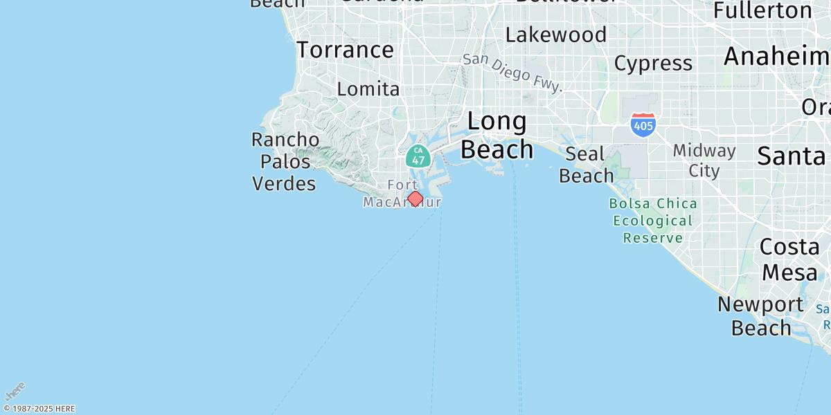 Map of Cabrillo Beach