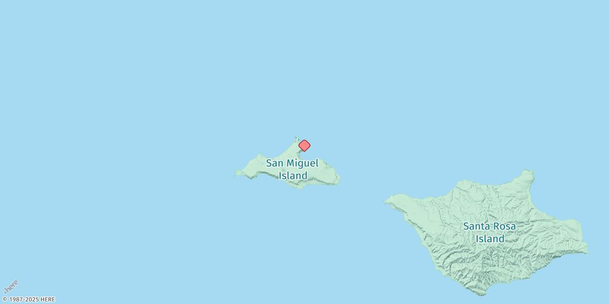 Map of Cuyler Harbor, San Miguel Island