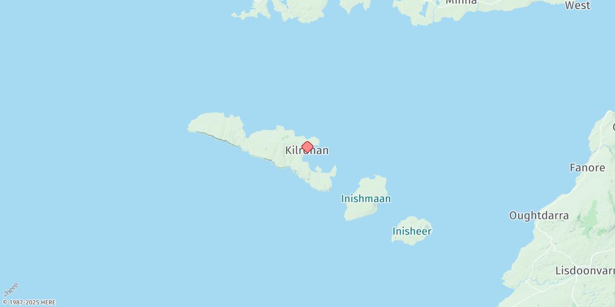 Map of Inishmore (Killeany Bay)