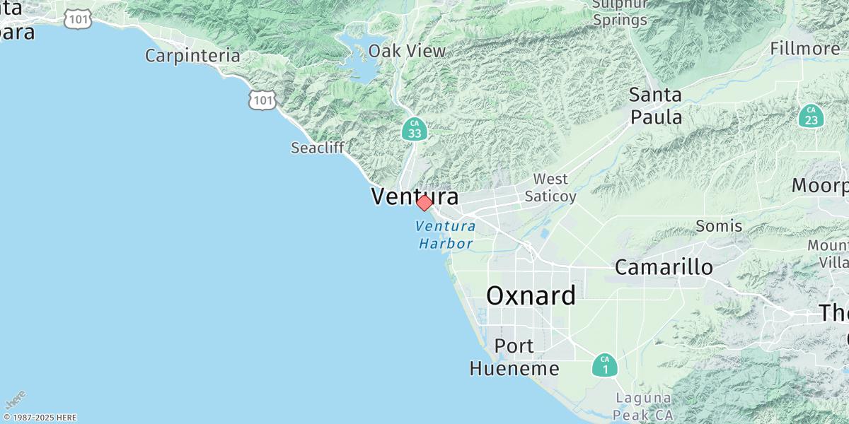 Map of Ventura