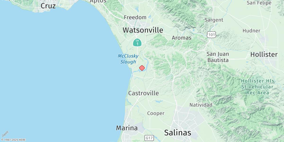 Map of Pacific Mariculture Dock
