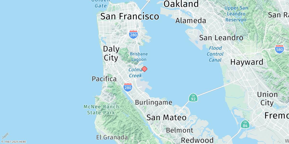 Map of Point San Bruno