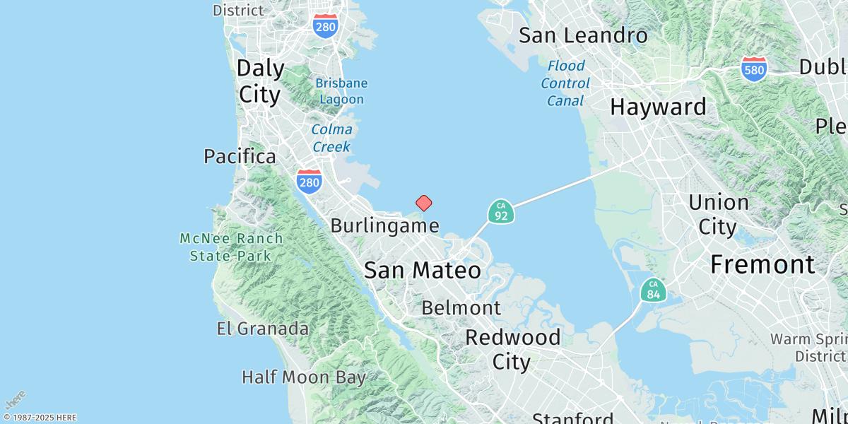 Map of Coyote Point Marina