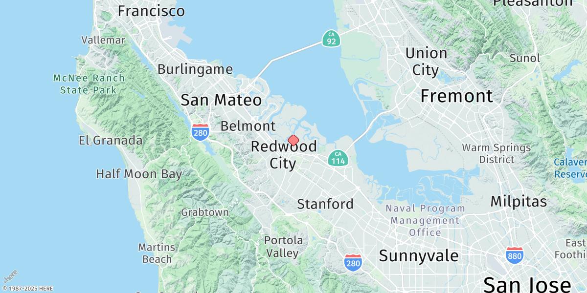 Map of Granite Rock, Redwood Creek