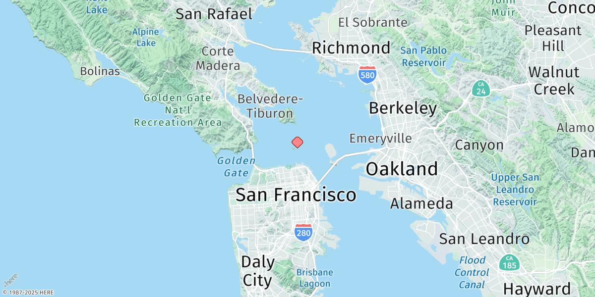 Map of Alcatraz Island