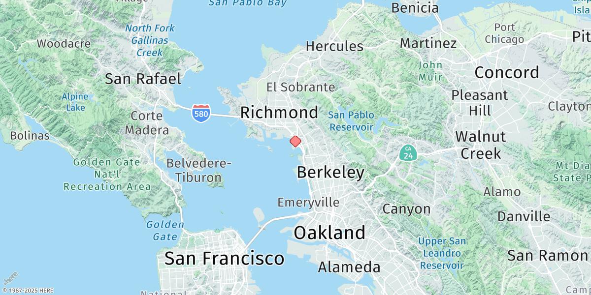 Map of Point Isabel