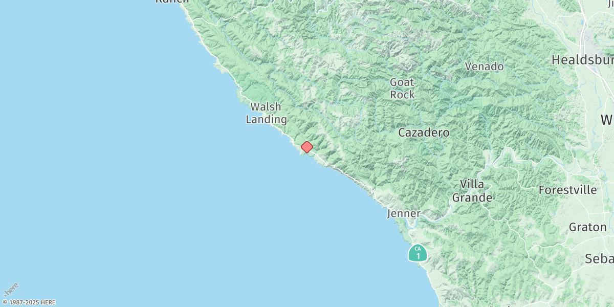 Map of Fort Ross