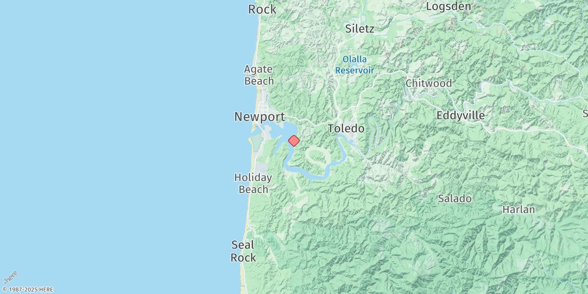 Map of Yaquina