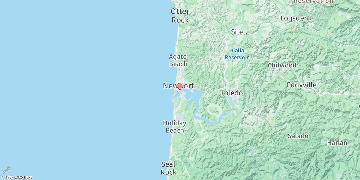 Map of Yaquina Uscg Sta, Newport