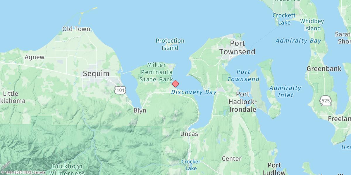 Map of Gardiner, Discovery Bay