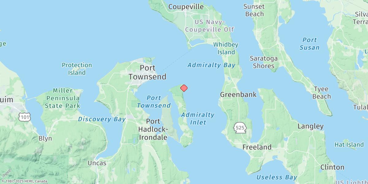 Map of Marrowstone Point