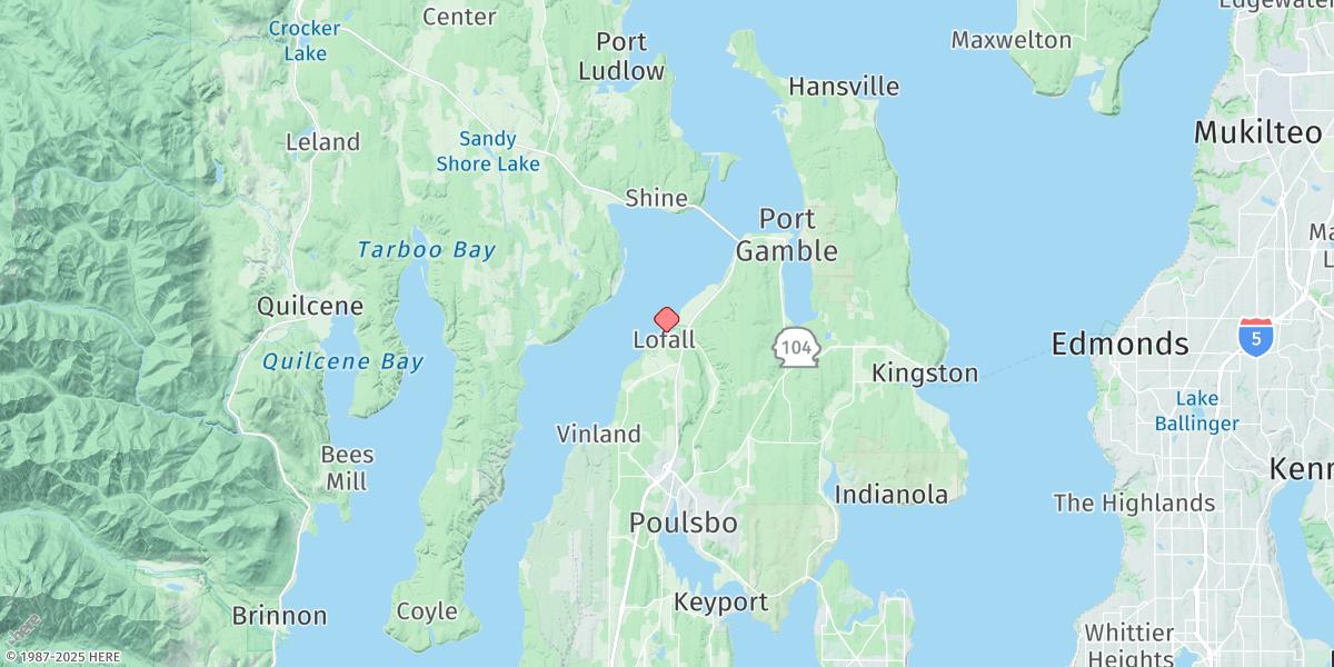 Map of Lofall