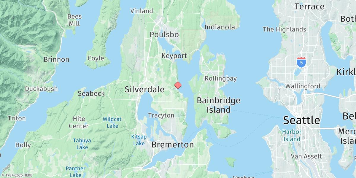 Map of Brownsville, Port Orchard