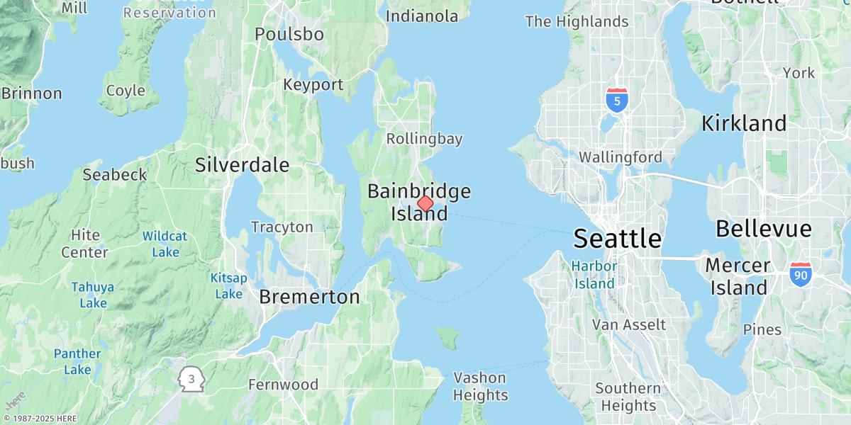 Map of Eagle Harbor, Bainbridge Island