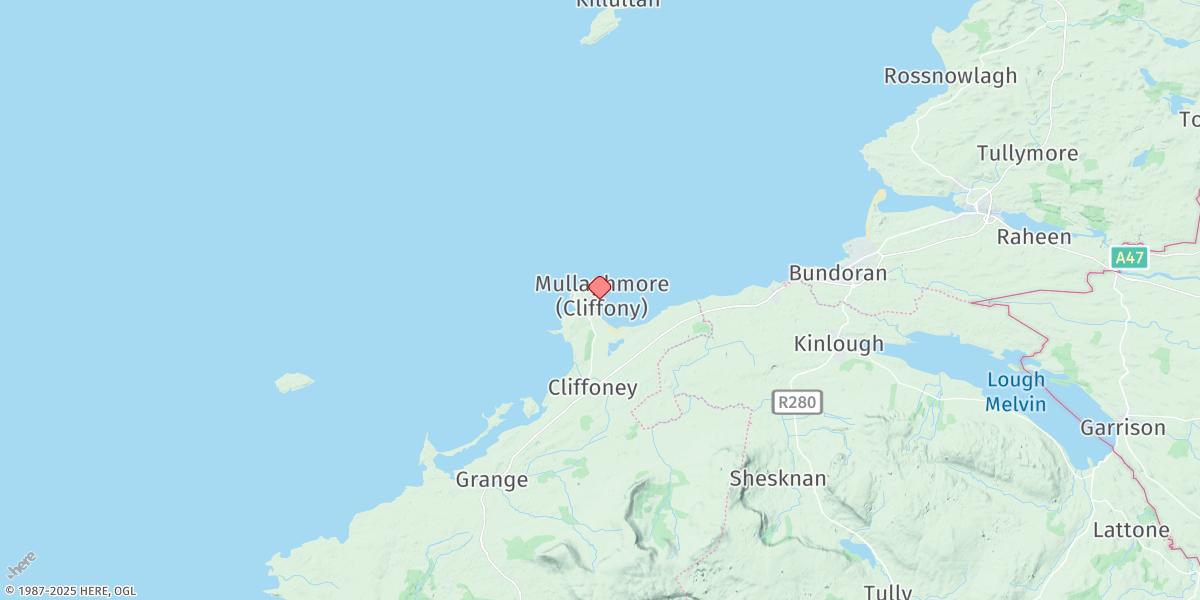Map of Mullaghmore