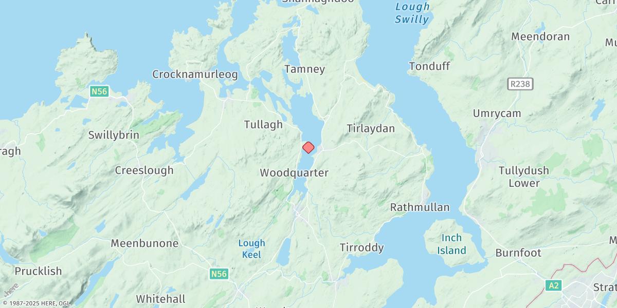 Map of Mulroy Bay Bar