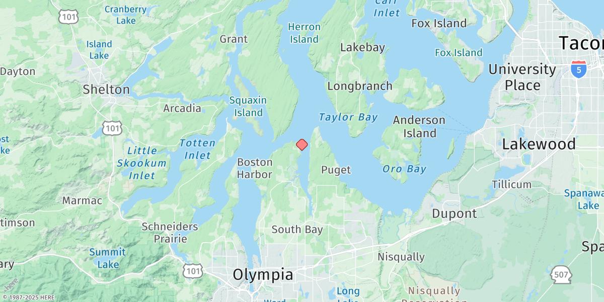 Map of Henderson Inlet