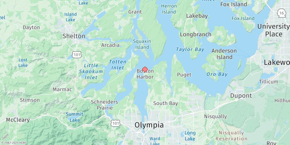 Map of Dofflemeyer Point, Boston Hbr., Budd Inlet
