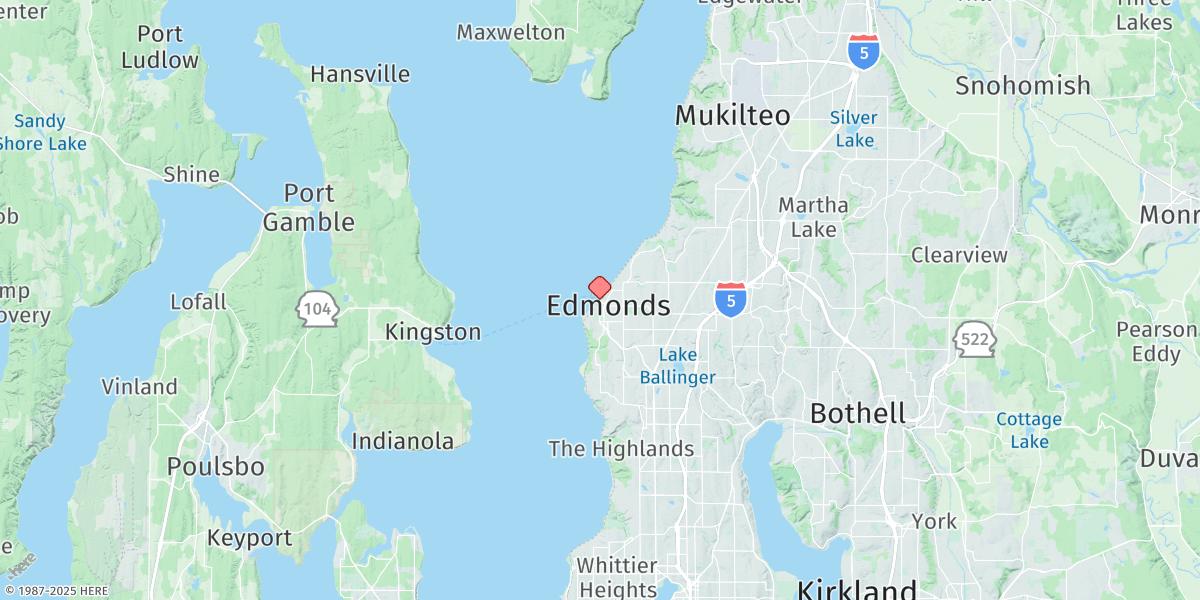 Map of Edmonds