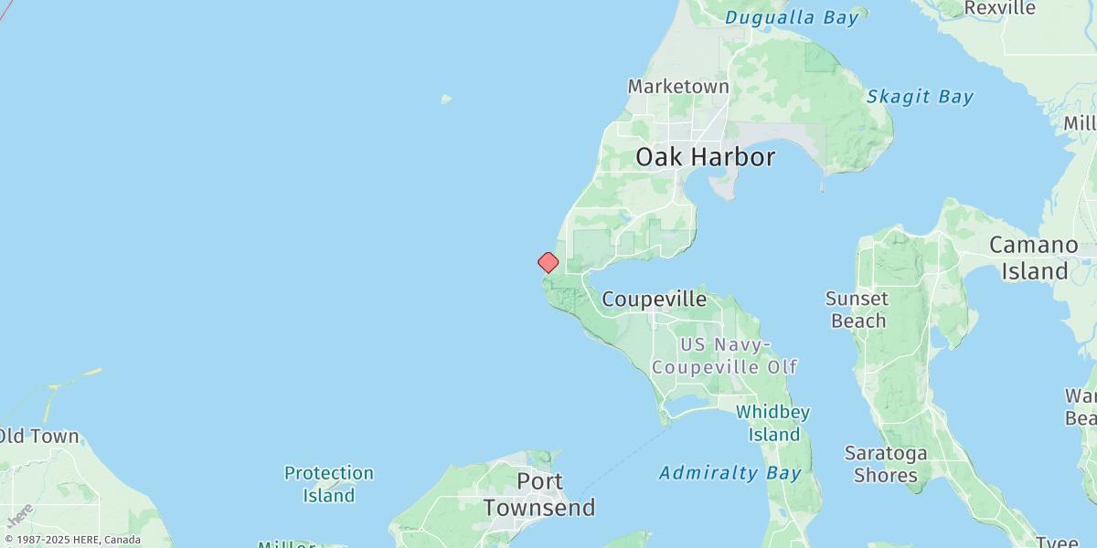 Map of Point Partridge, Whidbey Island
