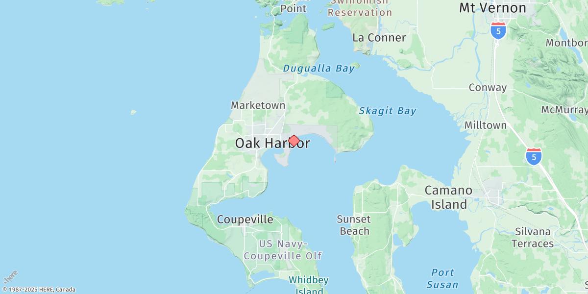 Map of Crescent Harbor, N. Whidbey Island