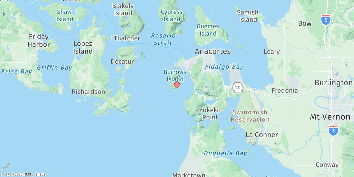 Map of Burrows Bay (Allan Island)
