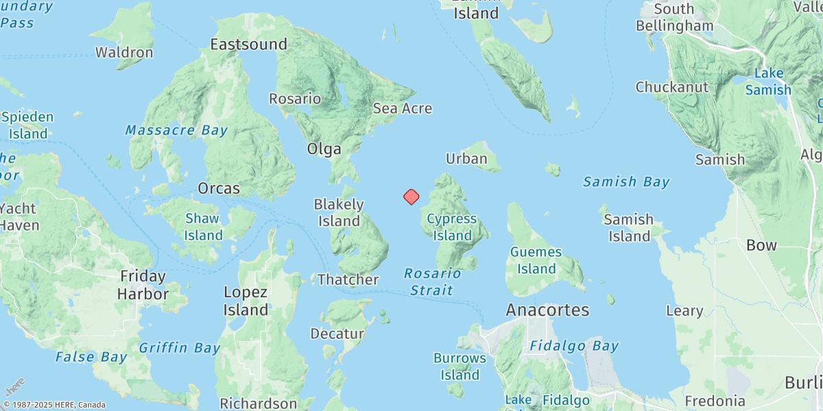 Map of Tide Point, Cypress Island