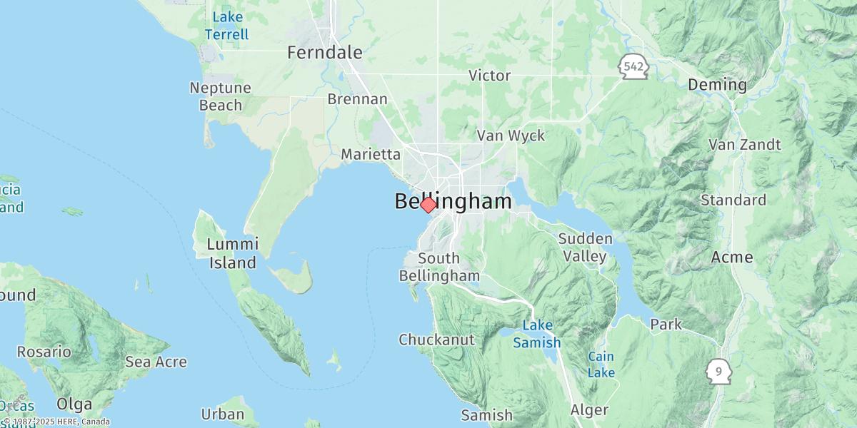 Map of Bellingham