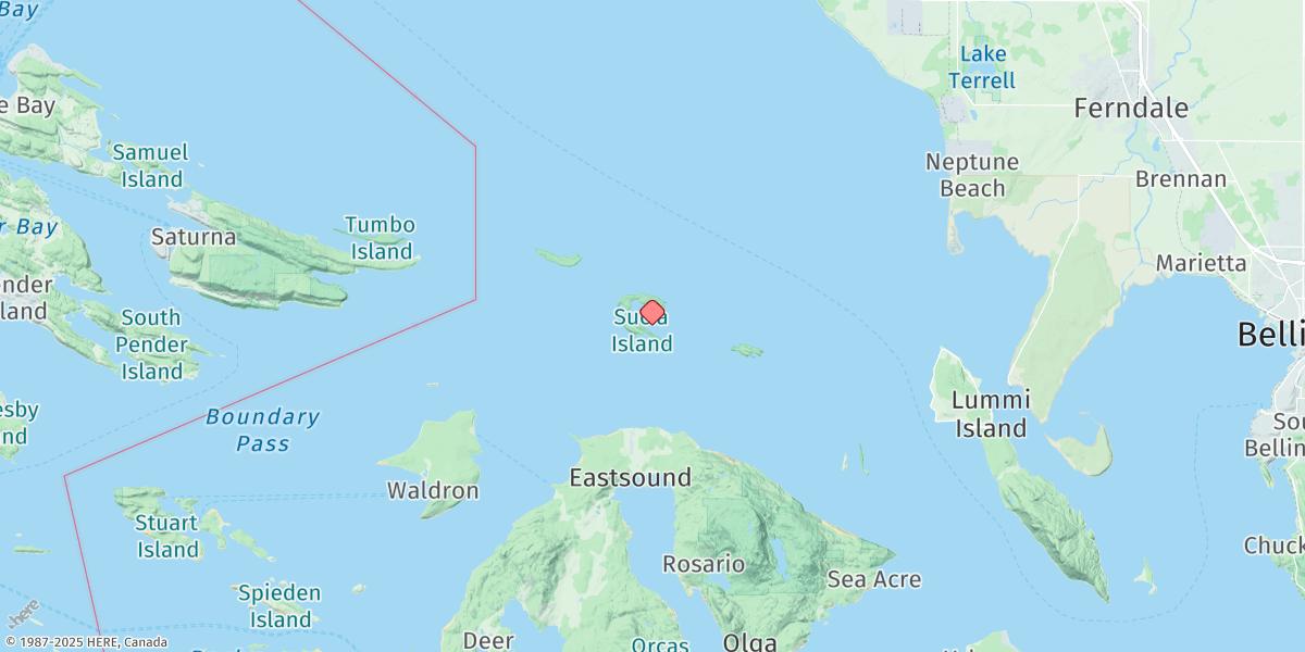 Map of Echo Bay, Sucia Islands