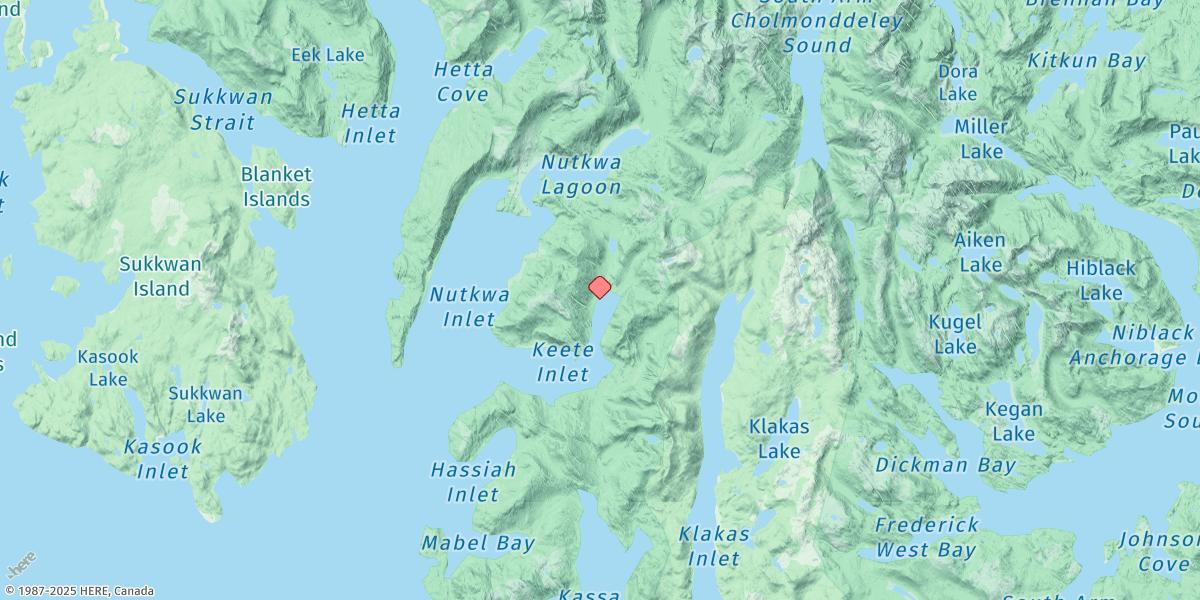 Map of Keete Inlet