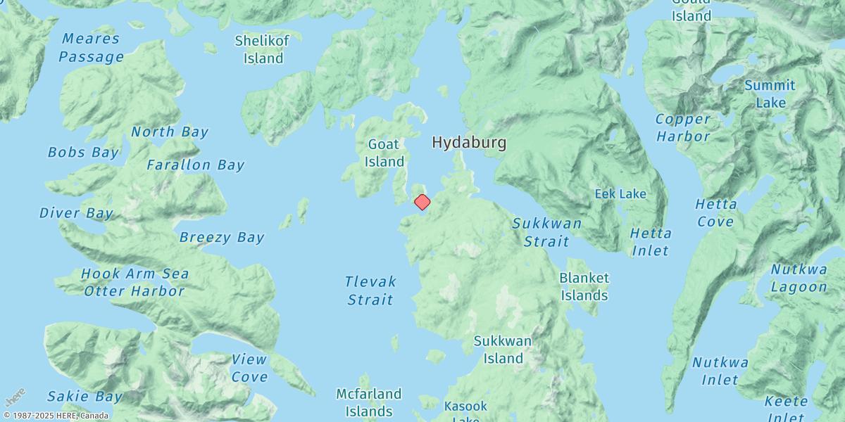 Map of South Pass, Sukkwan Strait