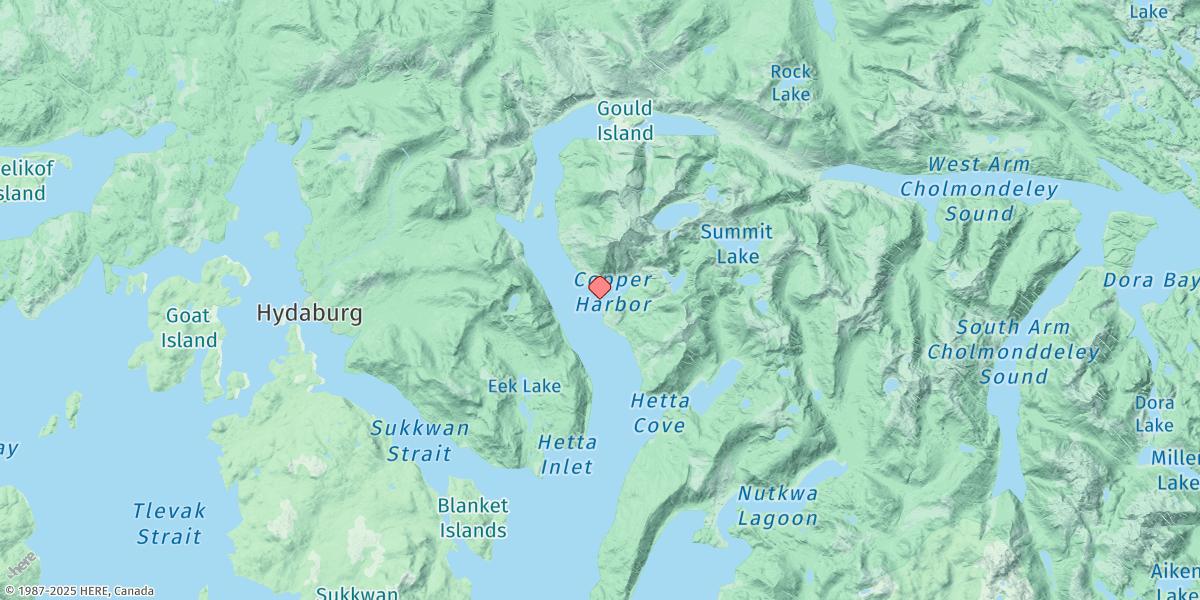 Map of Copper Harbor