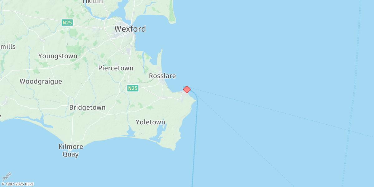 Map of Rosslare Europort