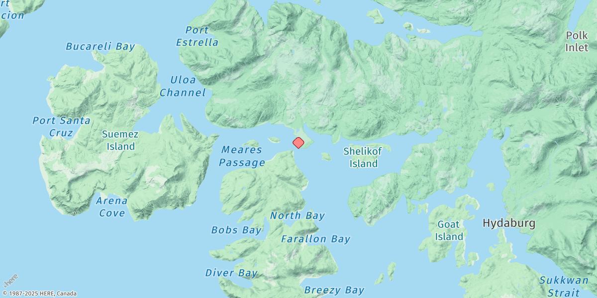 Map of Block Island, Tlevak Narrows