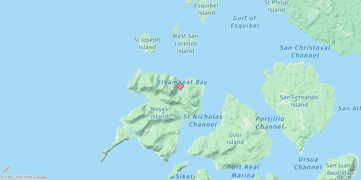 Map of Steamboat Bay, Noyes Island