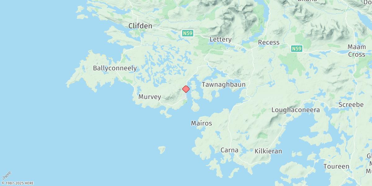 Map of Roundstone Bay