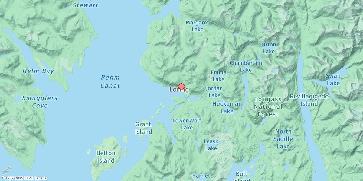 Map of Loring, Naha Bay